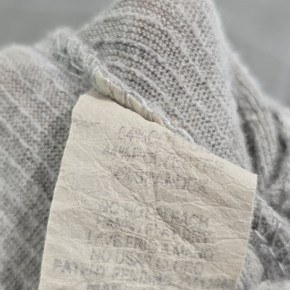 Roolee Dress Womens Small Gray White Striped T Shirt Long Sleeve Zip Pockets - Picture 12 of 14